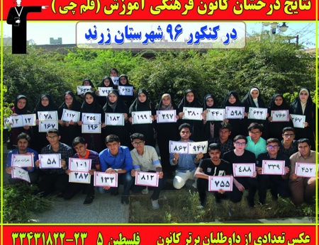 تجلیل از رتبه های برتر کنکور شهر زرند