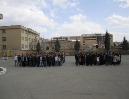 مسئولین و دانش آموزان بورسیه شهر شهريار