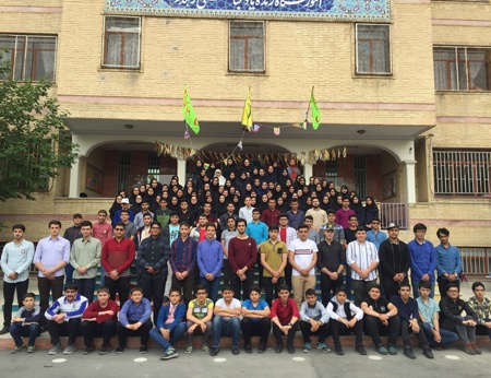 مسئولین و دانش آموزان بورسیه شهر شهريار