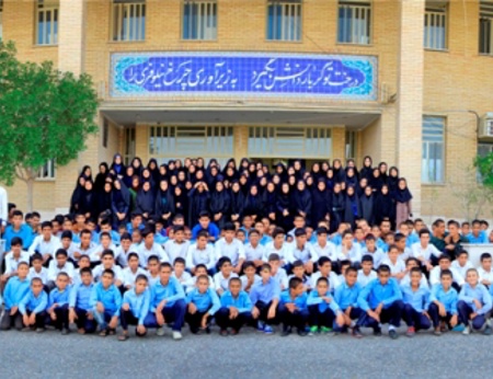 مسئولین و دانش آموزان بورسیه شهر جيرفت
