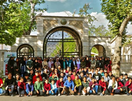 مسئولین و دانش آموزان بورسیه شهر بافت