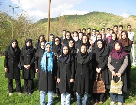 مسئولین و دانش آموزان بورسیه شهر جوانرود