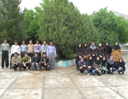 مسئولین و دانش آموزان بورسیه شهر روانسر