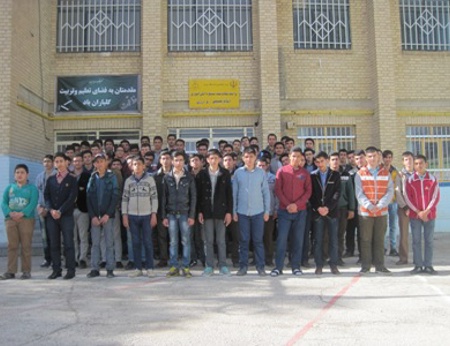مسئولین و دانش آموزان بورسیه شهر رزن
