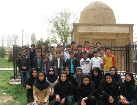مسئولین و دانش آموزان بورسیه شهر تاكستان