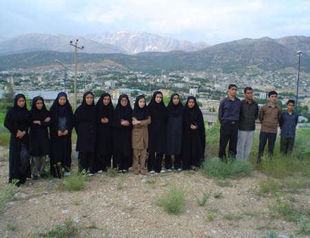مسئولین و دانش آموزان بورسیه شهر ياسوج
