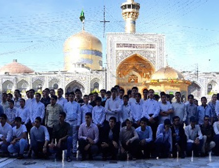 مسئولین و دانش آموزان بورسیه شهر مشهد