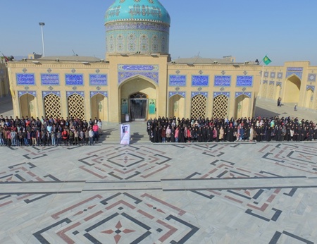مسئولین و دانش آموزان بورسیه شهر كاشمر