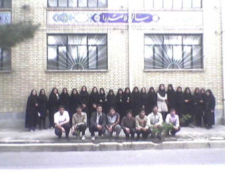 مسئولین و دانش آموزان بورسیه شهر دامغان