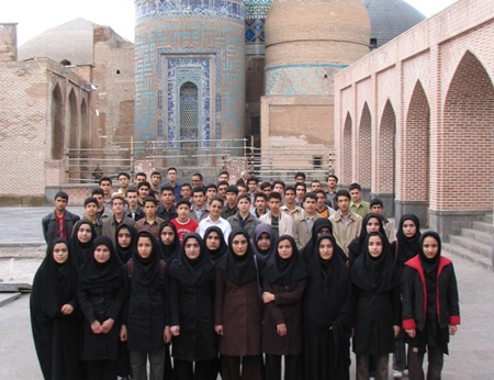 مسئولین و دانش آموزان بورسیه شهر اردبيل