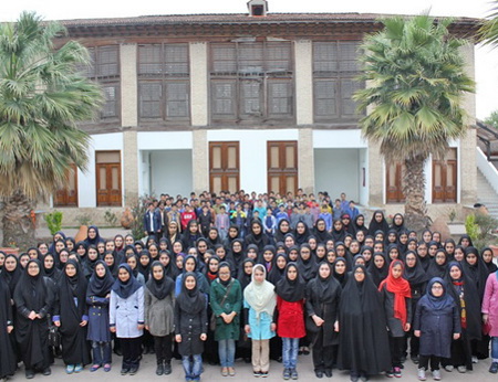 مسئولین و دانش آموزان بورسیه شهر ساري
