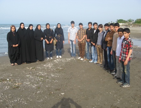 مسئولین و دانش آموزان بورسیه شهر عباس آباد