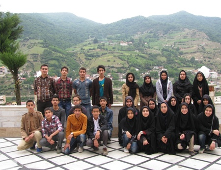 مسئولین و دانش آموزان بورسیه شهر سوادكوه