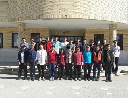 مسئولین و دانش آموزان بورسیه شهر زرين شهر