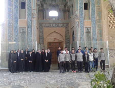 مسئولین و دانش آموزان بورسیه شهر نطنز