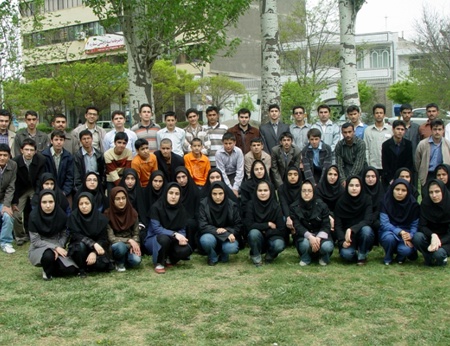 مسئولین و دانش آموزان بورسیه شهر مياندوآب