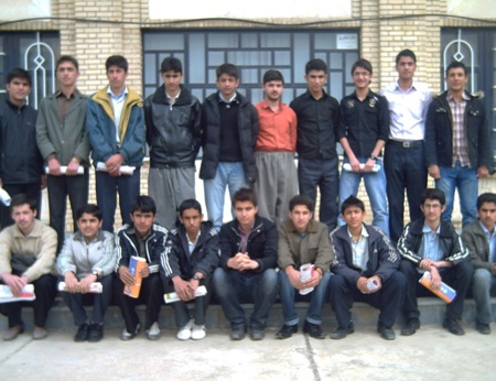 مسئولین و دانش آموزان بورسیه شهر بوكان