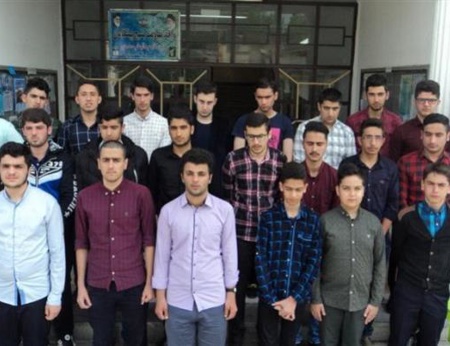 مسئولین و دانش آموزان بورسیه شهر فومن