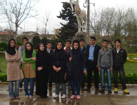 مسئولین و دانش آموزان بورسیه شهر رودسر