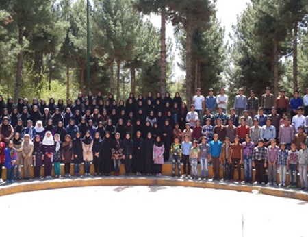 مسئولین و دانش آموزان بورسیه شهر سيرجان