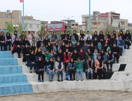 مسئولین و دانش آموزان بورسیه شهر مريوان