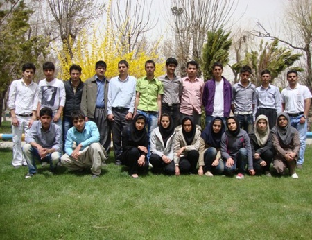مسئولین و دانش آموزان بورسیه شهر دهگلان