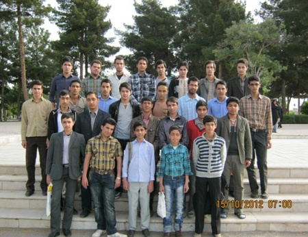 مسئولین و دانش آموزان بورسیه شهر كاشمر