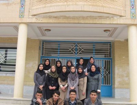 مسئولین و دانش آموزان بورسیه شهر فارسان 