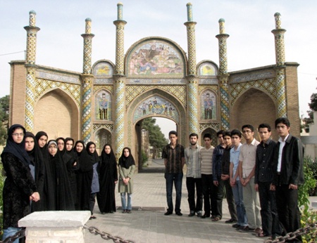 مسئولین و دانش آموزان بورسیه شهر سمنان