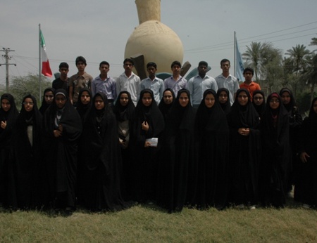 مسئولین و دانش آموزان بورسیه شهر ميناب