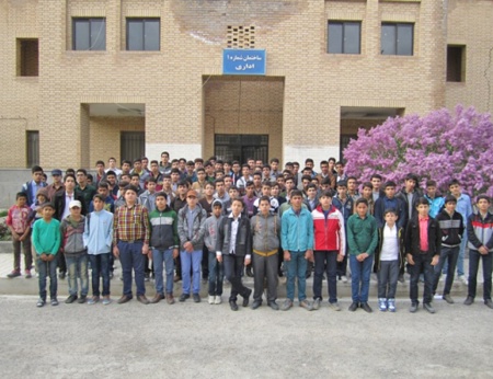 مسئولین و دانش آموزان بورسیه شهر شيروان
