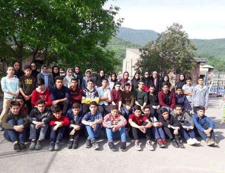 مسئولین و دانش آموزان بورسیه شهر سوادكوه