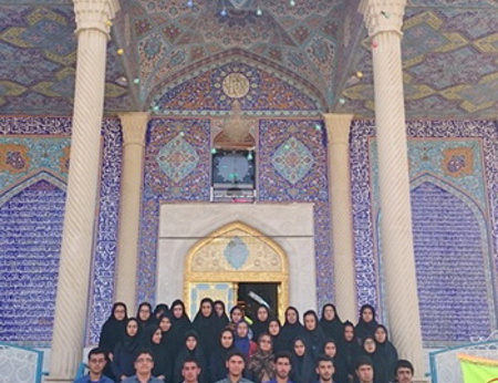 مسئولین و دانش آموزان بورسیه شهر فسا