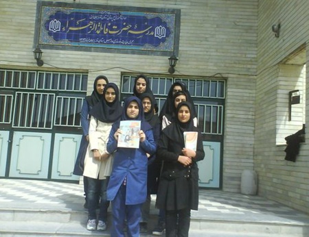 مسئولین و دانش آموزان بورسیه شهر تكاب
