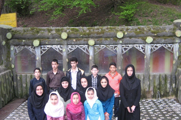 مسئولین و دانش آموزان بورسیه شهر چمستان