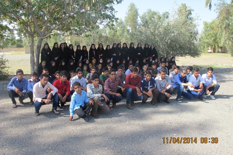 مسئولین و دانش آموزان بورسیه شهر منوجان