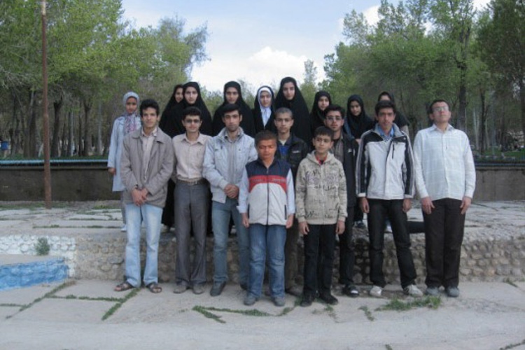 مسئولین و دانش آموزان بورسیه شهر فرخ شهر