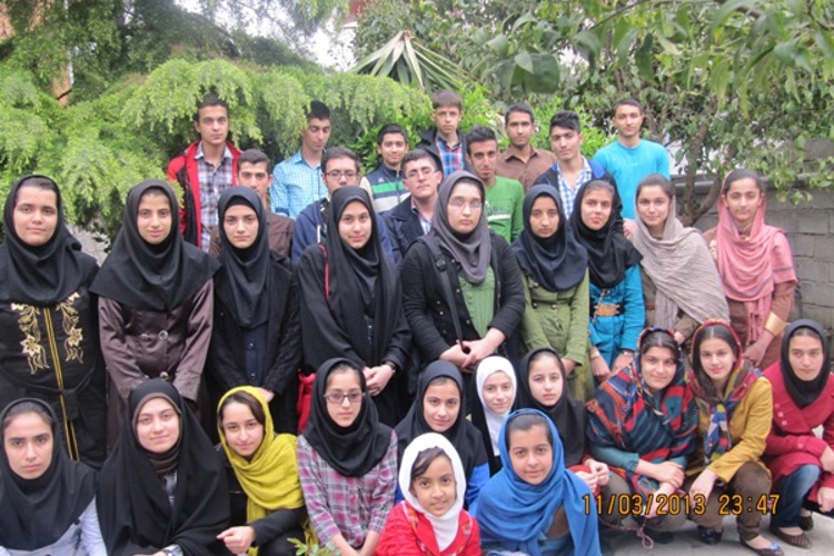 مسئولین و دانش آموزان بورسیه شهر نور